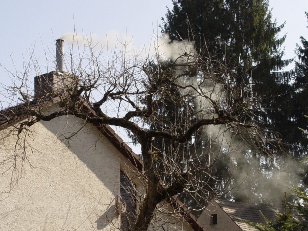 Fumée chauffage bois émissions