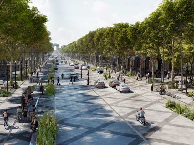 Projet de Ph. Chiambaretta pour les Champs-Elysées