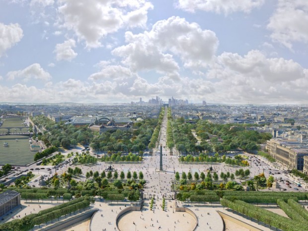 Projet de Ph. Chiambaretta pour les Champs-Elysées