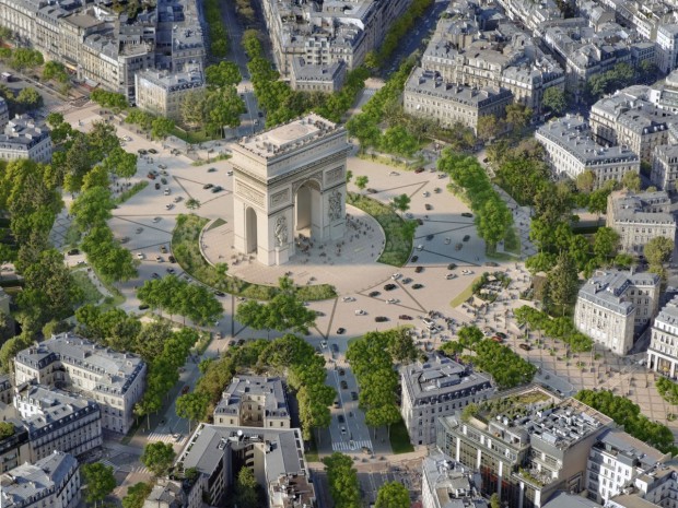 Projet de Ph. Chiambaretta pour les Champs-Elysées