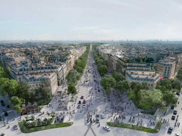 Projet de Ph. Chiambaretta pour les Champs-Elysées