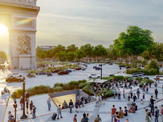 Projet de Ph. Chiambaretta pour les Champs-Elysées