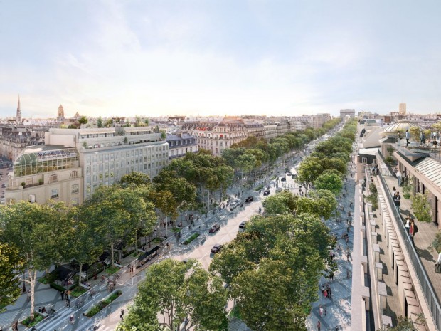 Projet de Ph. Chiambaretta pour les Champs-Elysées