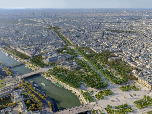 Projet de Ph. Chiambaretta pour les Champs-Elysées