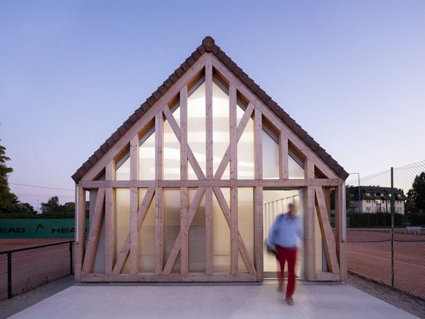 Les nouveaux vestiaires du Garden Tennis de Cabourg