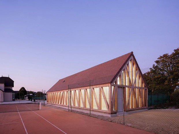 Les nouveaux vestiaires du Garden Tennis de Cabourg