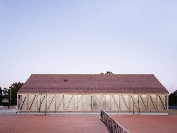 Les nouveaux vestiaires du Garden Tennis de Cabourg