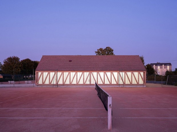 Les nouveaux vestiaires du Garden Tennis de Cabourg