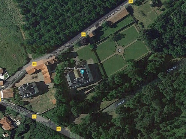 Vue satellite du Château de Varvasse