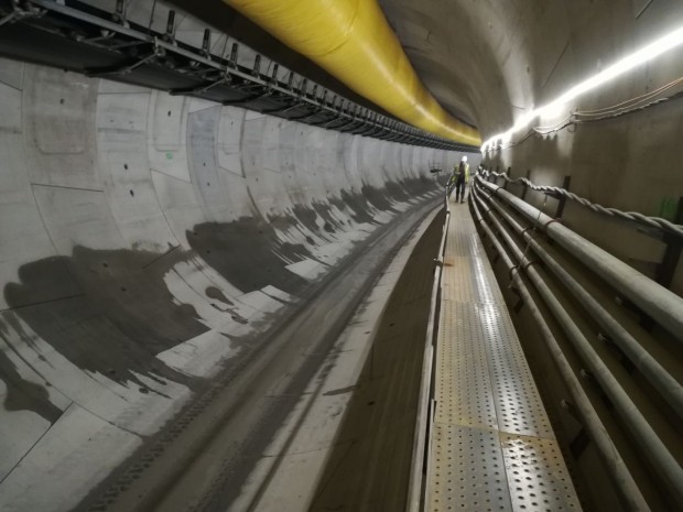 Chantier du tunnelier Camille à la gare Créteil-L'Echat