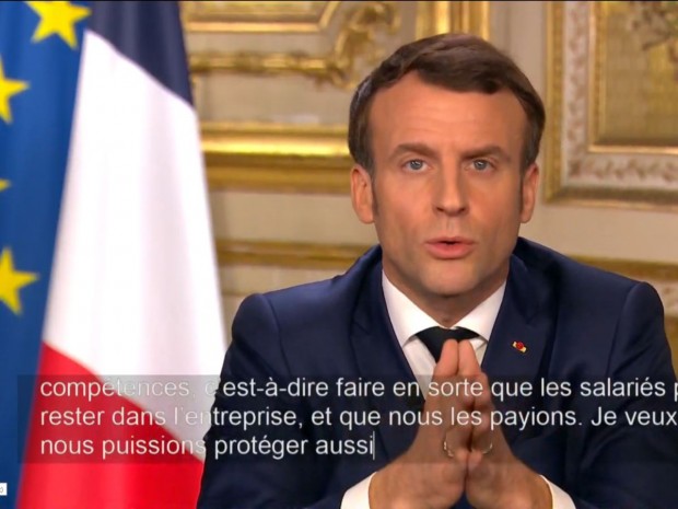 E. Macron le 12 mars 2020