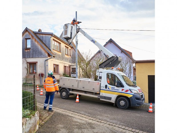 Chantier déploiement fibre optique