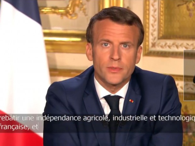 E. Macron, le 13 avril 2020