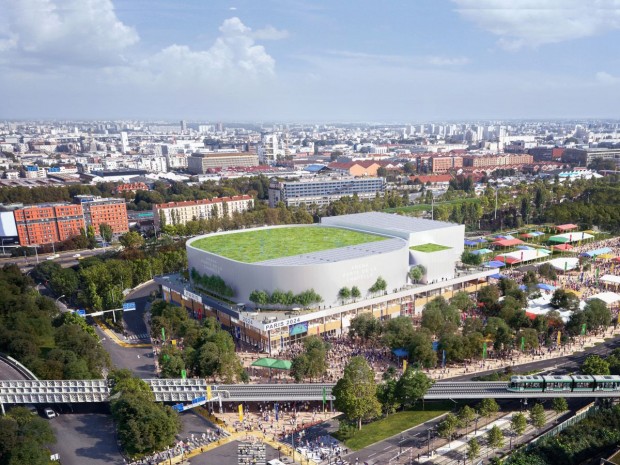 Future arena parisienne à porte de la chapelle