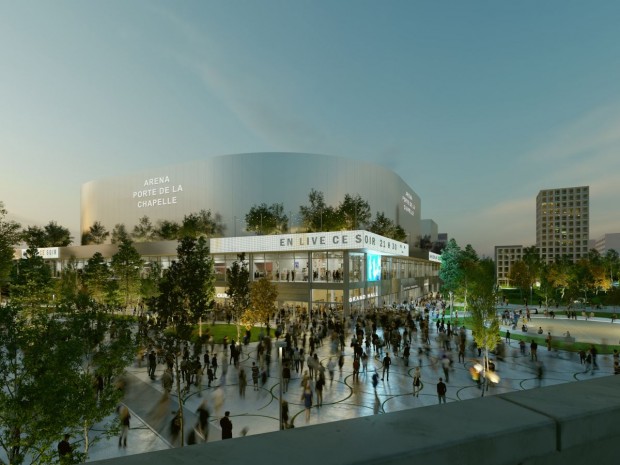 Future arena parisienne à porte de la chapelle