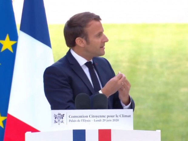 Macron devant la Convention pour le climat