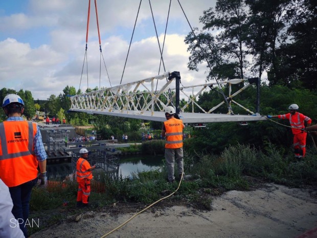 Passerelle sur la Scarpe, Arras