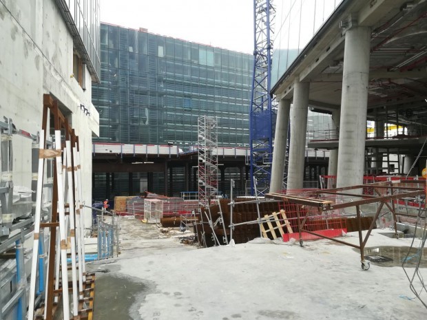 Chantier des tours Duo de Jean Nouvel, à Paris