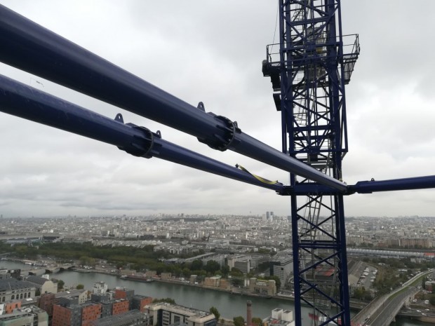 Chantier des tours Duo de Jean Nouvel, à Paris