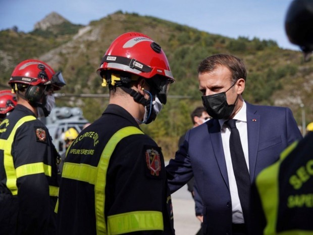 Emmanuel Macron dans les Alpes-Maritimes