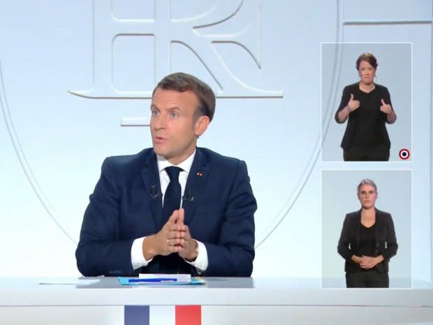 Emmanuel Macron, le 14 octobre 2020