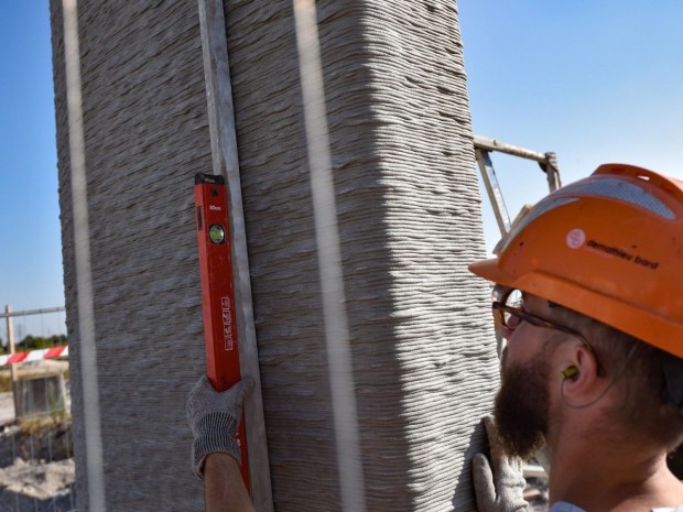 Opération d'impression en 3D béton de Viliaprint