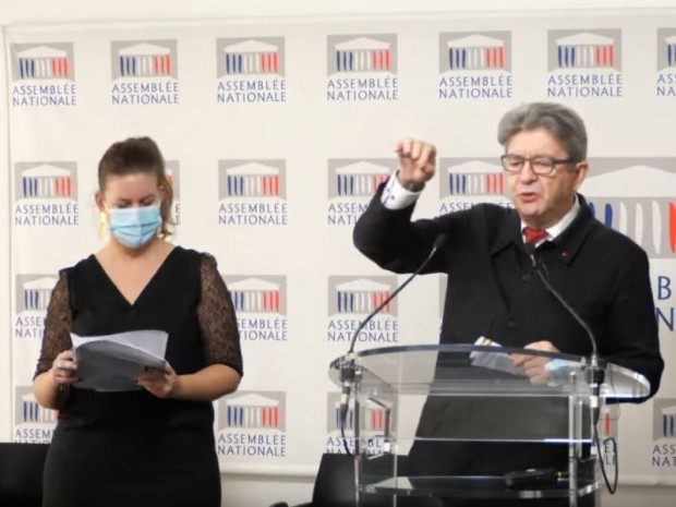 Jean-Luc Mélenchon et Mathilde Panot, LFI