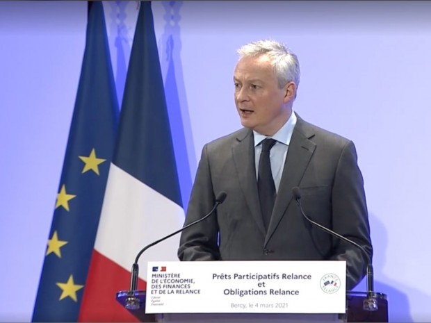 Bruno Le Maire, lors d'une conférence de presse