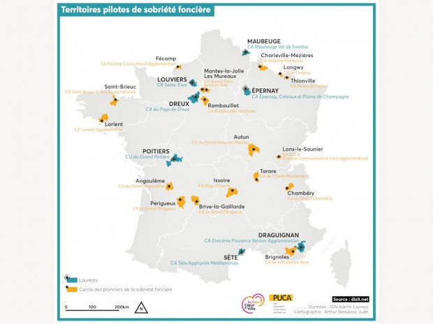 Territoires pilotes de la sobriété foncière