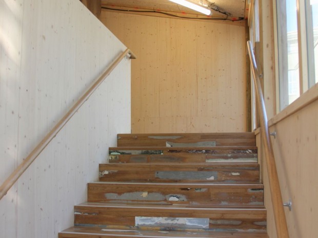 Un escalier de Petite Fabrique d'Ivry-Levassor