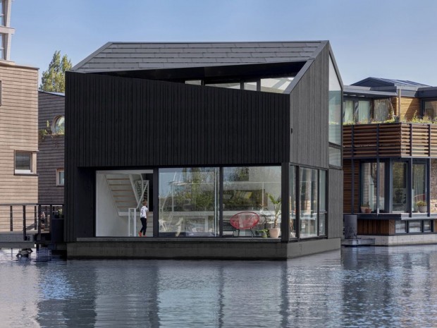 Une maison flottante, durable et autonome en énergie