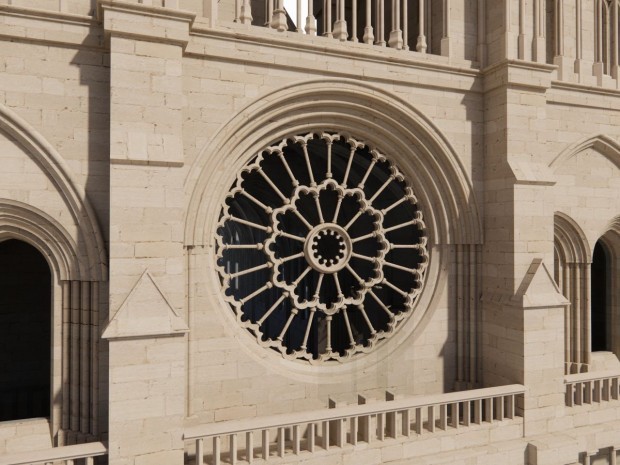 Scan de la cathédrale Notre-Dame de Paris, réalisé par Autodesk en 2019.