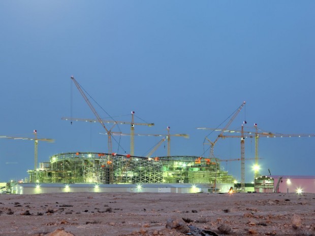 Chantier stade Qatar
