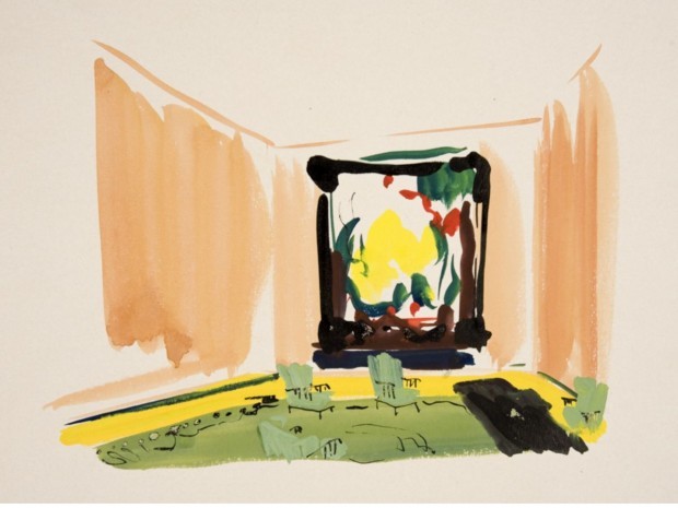 Gouache de Jean Tschumi