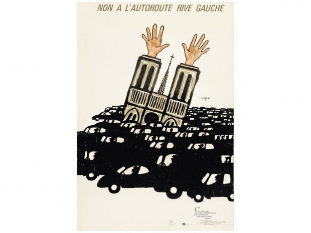 Affiche Non à l'autoroute Rive Gauche