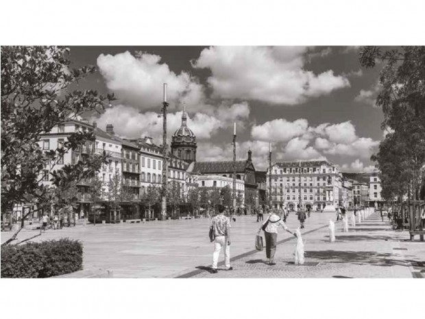 La place de Jaude, à Clermont-Ferrand