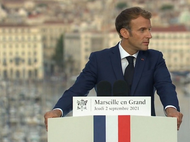 Emmanuel Macron à Marseille le 2 septembre 2021