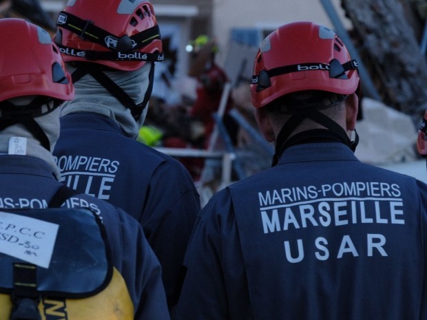 Sapeurs pompiers du Var sur place