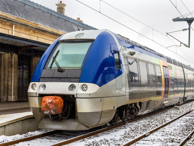Train en gare de Saint-Dié-des-Vosges