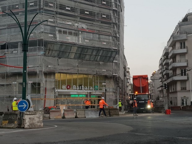 Station Barbara, à Montrouge, sur la ligne 4 du métro