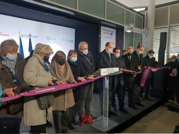 Inauguration à Bagneux du prolongement de la ligne 4