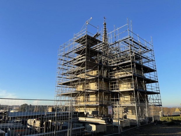 Chapelle Saint-Hubert château d'Amboise chantier