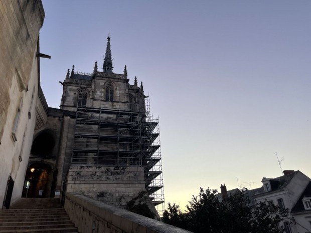 Chapelle Saint-Hubert château d'Amboise chantier