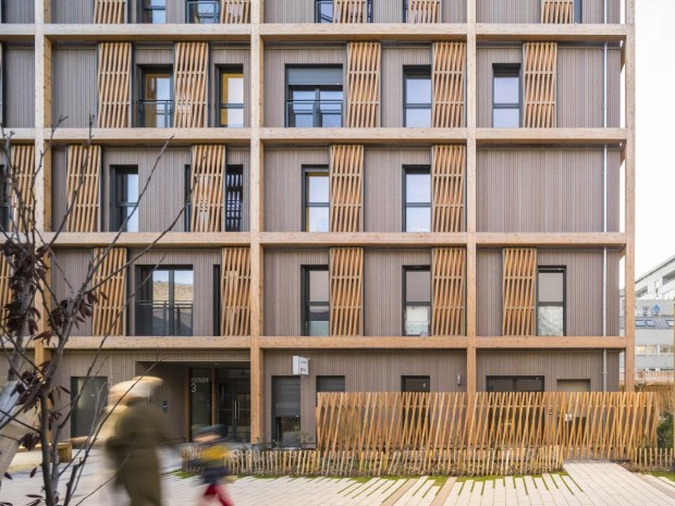 Archi5 logements sociaux Paris structure bois