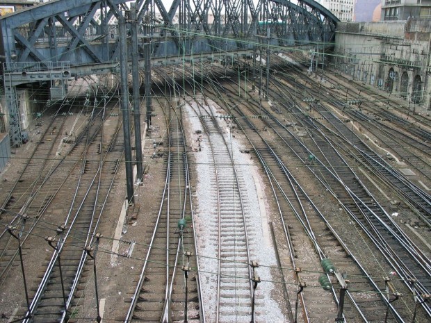 Voies ferrées gare de l'est