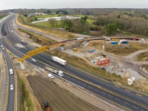 Lançage viaduc Porte de Gesvre Nantes