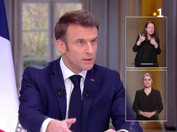 Emmanuel Macron, le 22 mars 2023