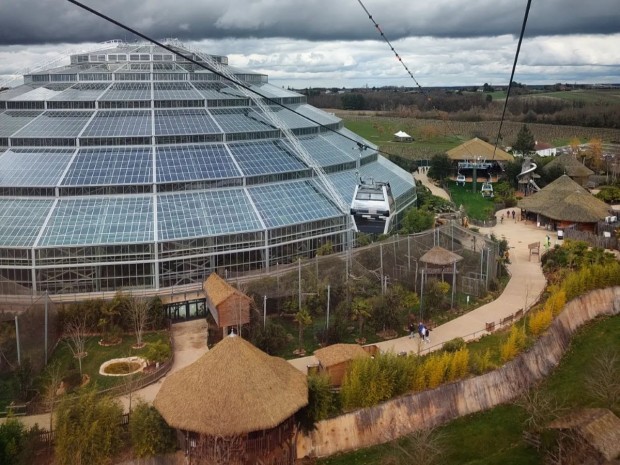 Vue aérienne zoo de Beauval