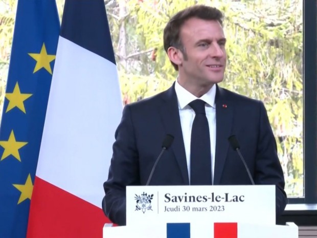 Emmanuel Macron, le 30 mars 2023