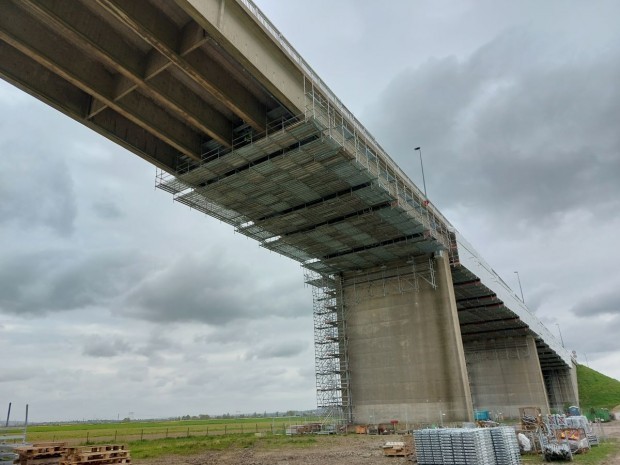 Pont de Tancarville, travaux de renforcement